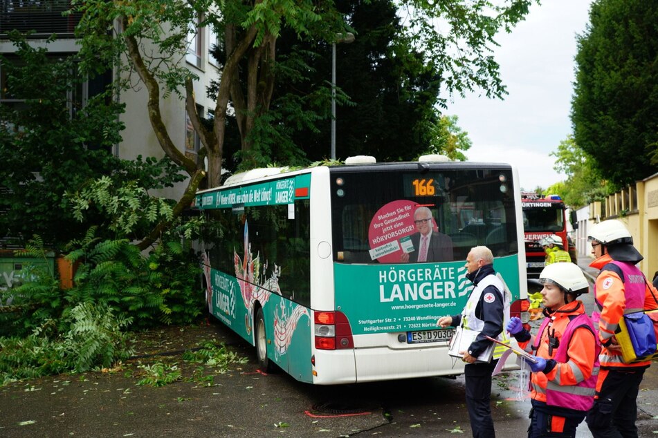 Viele Verletzte forderte ein Bus-Unfall am Montagmittag in Nürtingen.