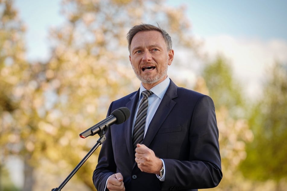 Bundesfinanzminister Christian Lindner (43, FDP) bei einer Pressekonferenz Anfang Mai.