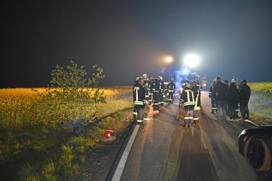 Der Biker war von der Fahrbahn abgekommen.