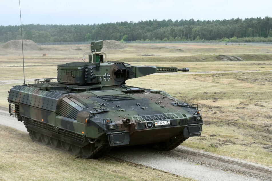 Ein Schützenpanzer Puma in der Erprobung.
