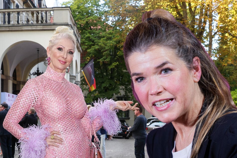 Zu den weiteren Gästen gehören unter anderem die Autorin und Entertainerin Désirée Nick (69, l.) und die Schauspielerin Anke Engelke (59).