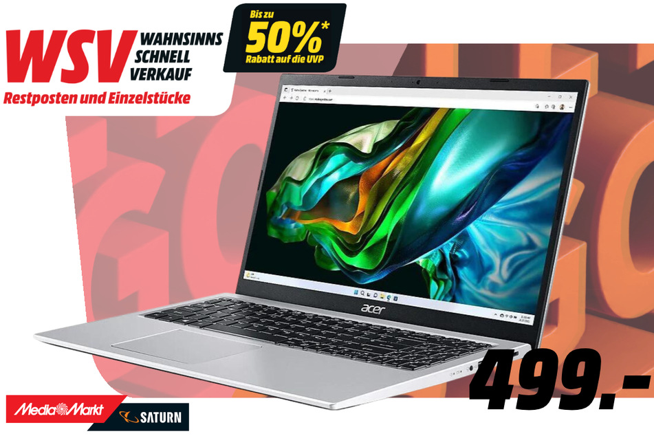 Acer-Notebook Aspire 3 (A315-24P-R47H) für 499 Euro.