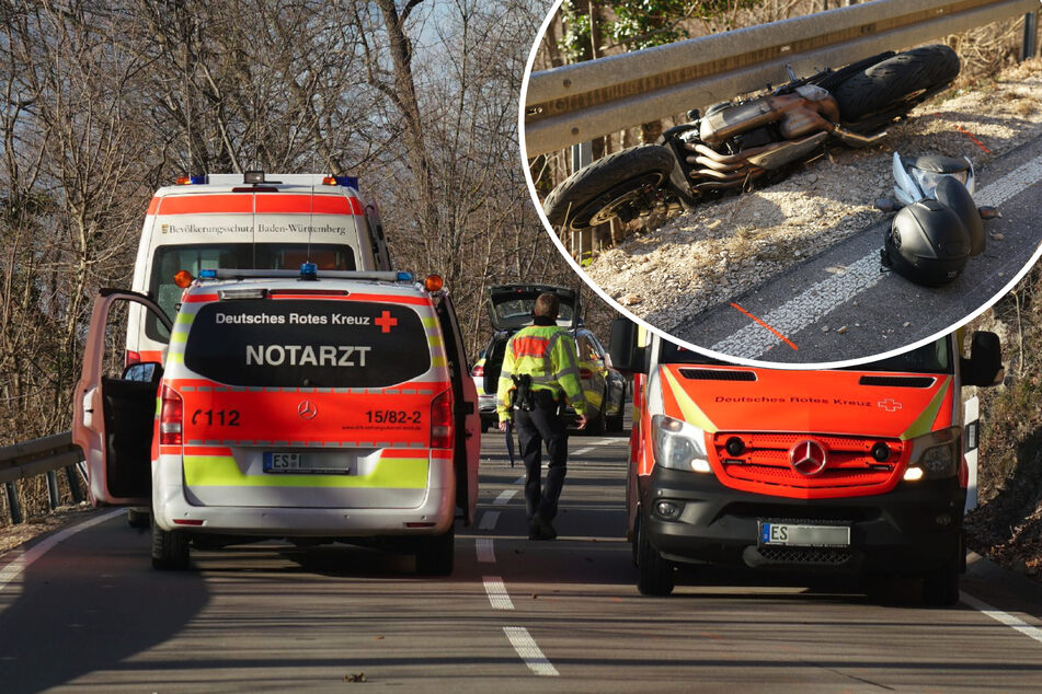 Motorrad schleudert gegen Leitplanke: 25-Jähriger stirbt am Unfallort!