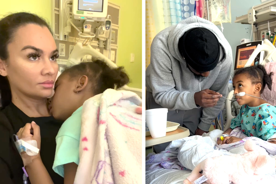 Mama Akilah und Papa Tevin Coleman (30) haben sich im Krankenhaus um ihre Nazaneen (6) gekümmert.