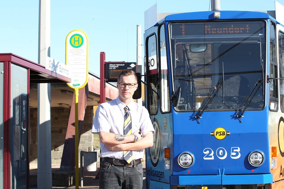 Straßenbahnfahrer Max Wündisch (31) wünscht sich mehr Solidarität.