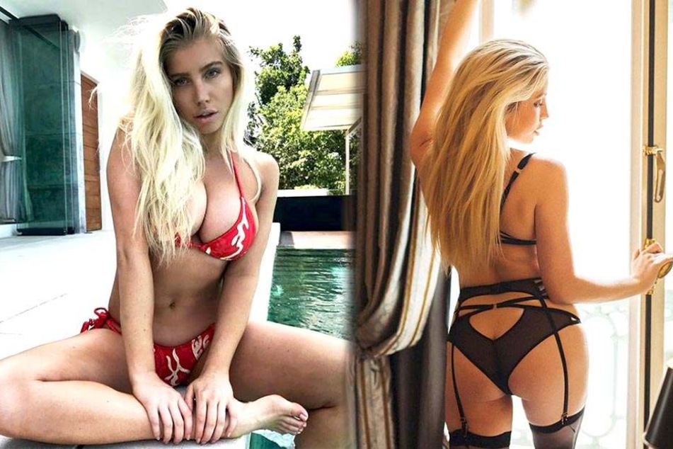 Mit diesem Blick und ihrem Traumkörper fängt Arielle Ray die Männerwelt ein.