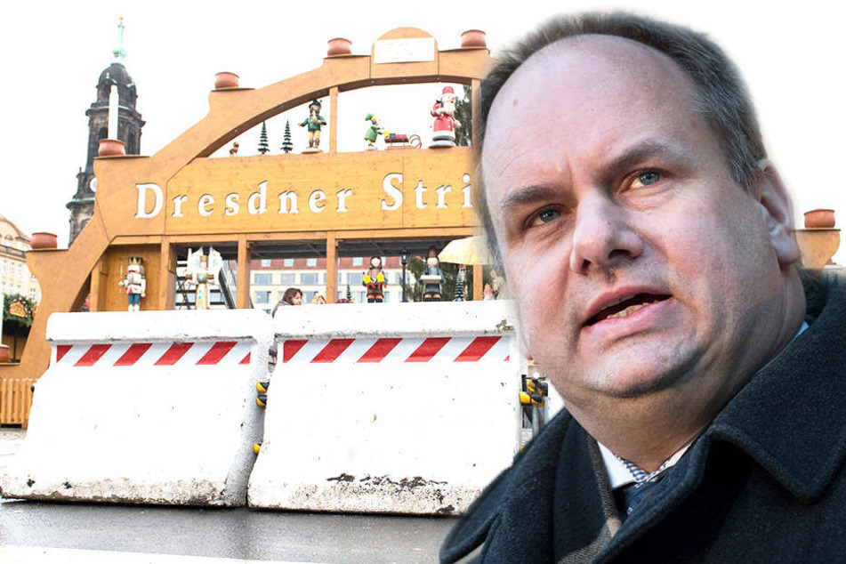 Für OB Dirk Hilbert (47) kommt ein Ausfall des Striezelmarkts nicht in Frage.