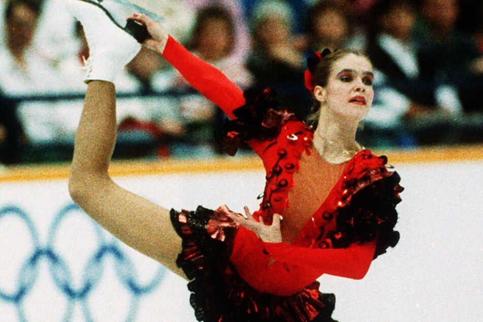 Katarina Witt bei den Olympischen Spielen 1988 in Calgary.