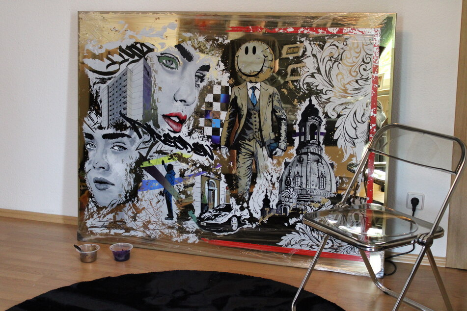 Das Dresden-Bild konnte Palm auf der Kunstmesse für 6000 Euro verkaufen.