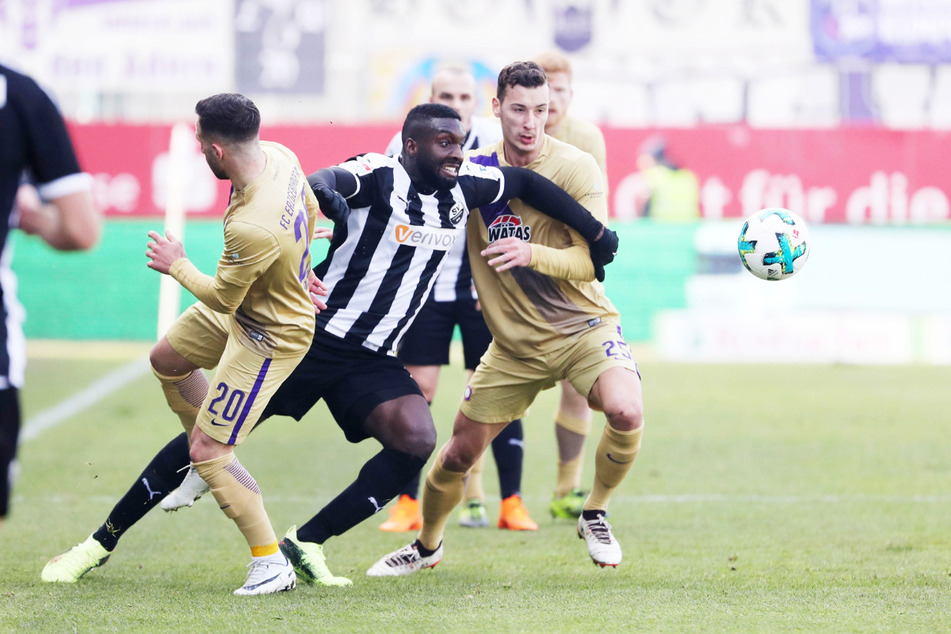 Richard Sukuta-Pasu (31, v.-M.) bringt unter anderem die Erfahrung von 118 Einsätzen in der 2. Bundesliga und 37 Partien in der 1. Bundesliga mit nach Meppen.