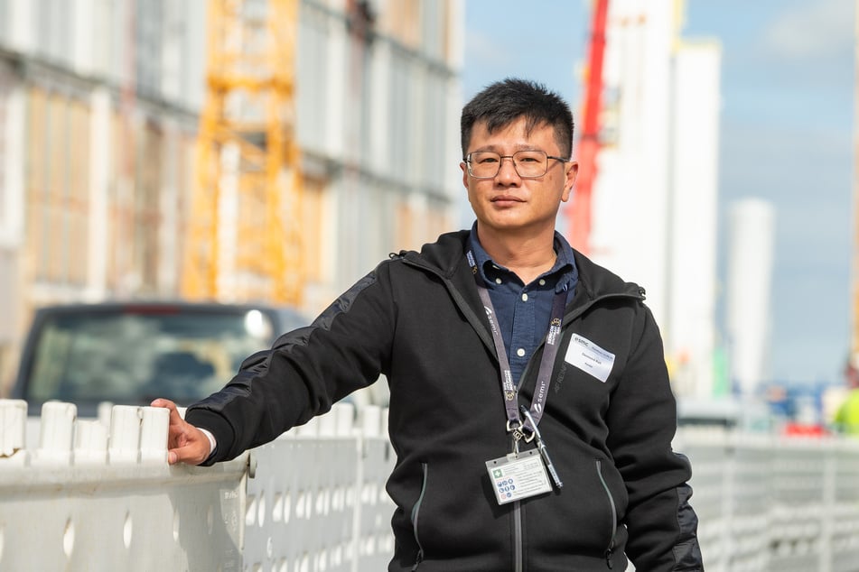 Kendai-Projektmanager Desmond Koh (44) aus Singapur wohnt während der Bauphase in Dresden.