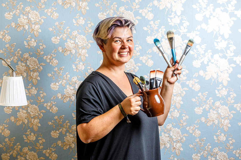 Mit Farbe, Pinsel und Airbrush-Pistole entwirft Silke Kirchhoff (44) spektakuläre Körperkunst.