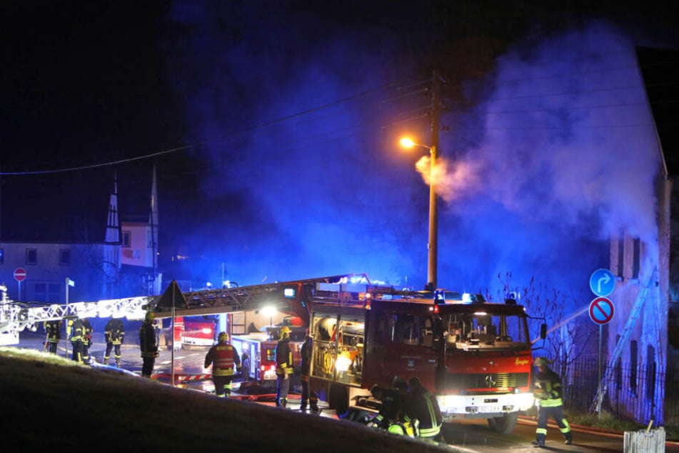 An Silvester brannte es in einem Wohnhaus in Glauchau.