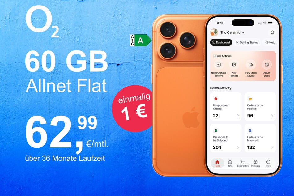 Das neue iPhone 17 Pro inkl. 60 GB Datenvolumen für nur 1 Euro exklusiv bei o2.