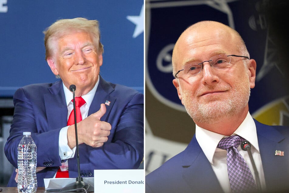 The Federal Communications Commission chairman, Brendan Carr (r), recently announced a merger – pushed by President Donald Trump (l) – that may drastically change local television content.