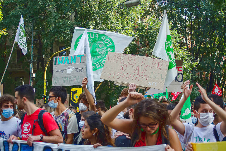 Fridays for Future Milan protested on October 1 during the youth4climate conference.