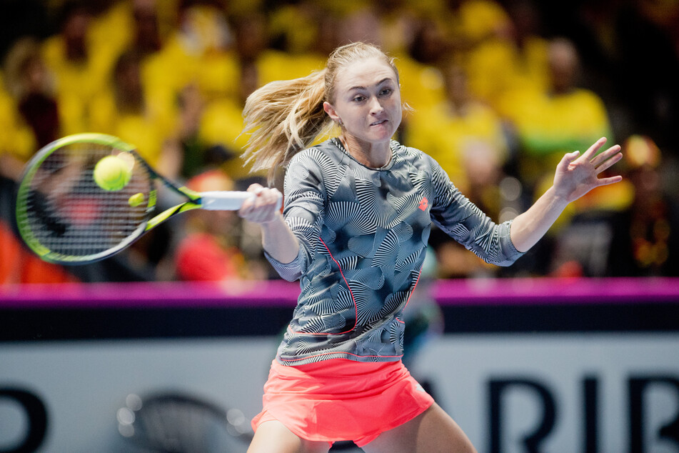 Alexandra Sasnowitsch (27) ist nach dem Match gegen Serena Williams in der zweiten Runde von Wimbledon.
