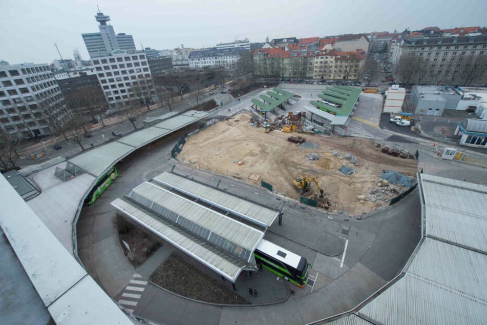 Baustelle ZOB: Der Omnibus-Bahnhof soll 2022 eröffnen.