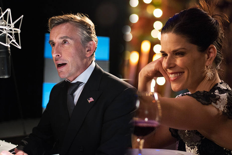 Lionel Macomb (l., Steve Coogan) ist äußerst schlagfertig. Eine Eigenschaft, die auch seine Freundin Valerie Gannon (Neve Campbell) wertschätzt. (Bildmontage)