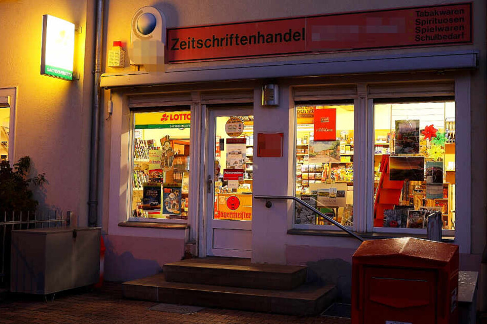 Der Zeitungskiosk in Cossebaude wurde Opfer eines Überfalls.