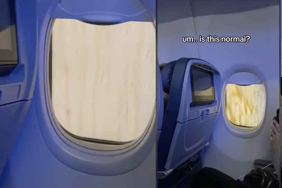 Passagierin Nikki sah am Flugzeugfenster eine braun-gelbe, dickflüssige Masse herunterlaufen.