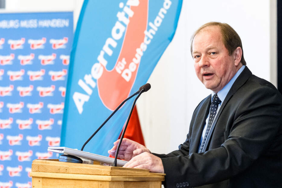 Dirk Nockemann stellt sich der Wiederwahl als Landesvorsitzender der AfD Hamburg. (Archivbild)
