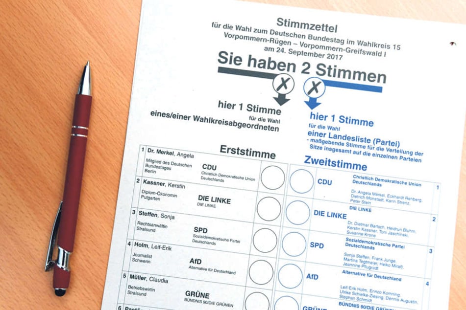 Bevor die Beisitzer den Stimmzettel vergeben, kontrollieren die Schriftführer
die Wahlberechtigung im Wählerverzeichnis.