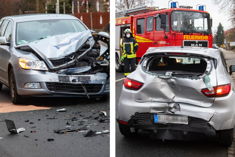 Heftige Kollision: Vier Verletzte nach Auffahrunfall in Bischofswerda
