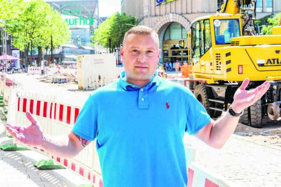 Händler Daniel Bartzschke (39) wünscht sich mehr Kommunikation von Stadt und
VMS.