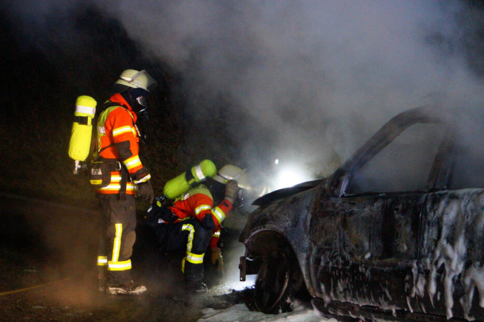 Die Feuerwehr löschte den Brand in kürzester Zeit.