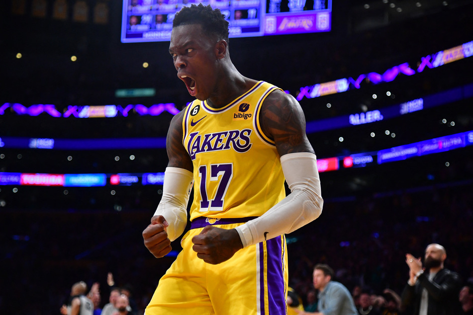 Lakers guard Denis Schroder came off the bench to score 21 points in 32 minutes.