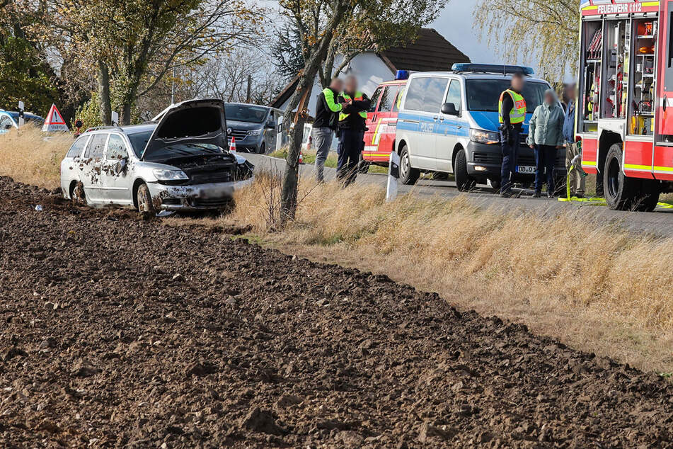 Ein Škoda-Fahrer kam von der Fahrbahn ab und krachte gegen einen Baum.