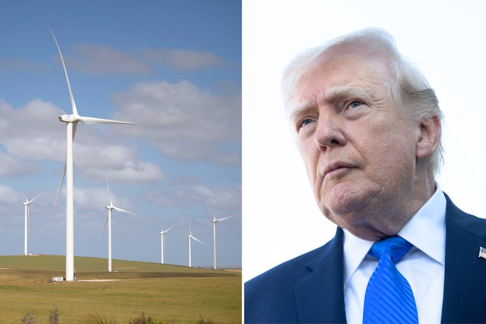 President Donald Trump's administration will pay $1 billion in taxpayer money to stop a French company from building a wind farm.