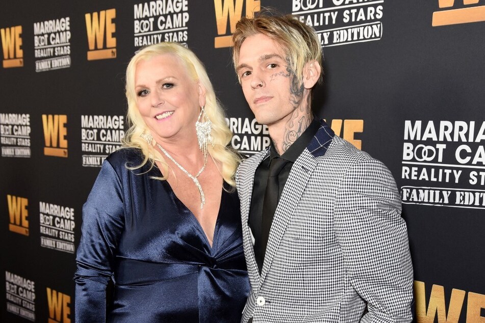 Aaron Carter's (l) mother Jane Carter also believes her son's death was suspicious.