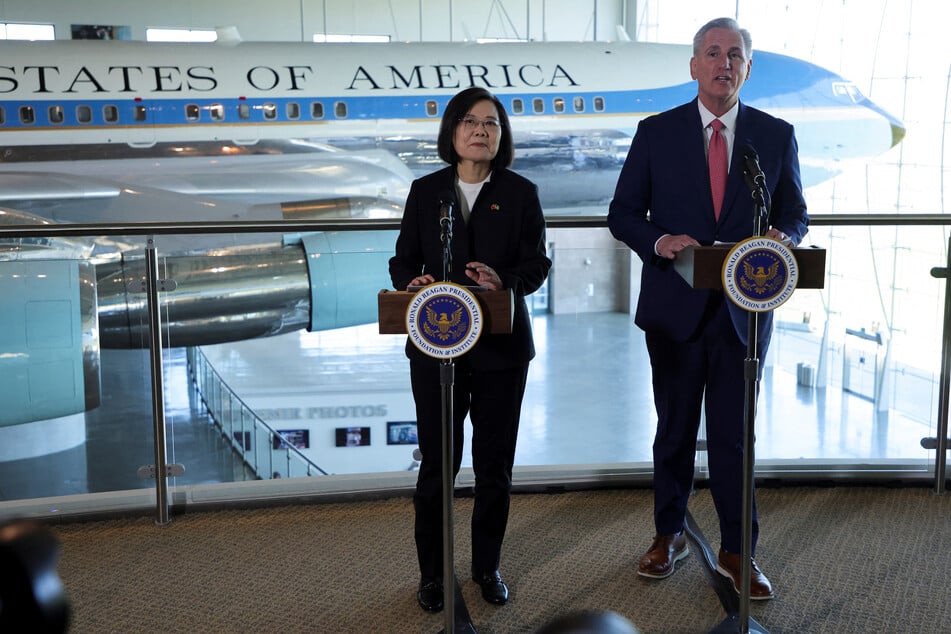 McCarthy urged the continuation of arms sales to Taiwan, citing China's threat.