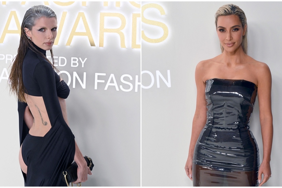 Awkward! Kim Kardashian (r.) and Julia Fox were both at the CFDA Fashion Awards.