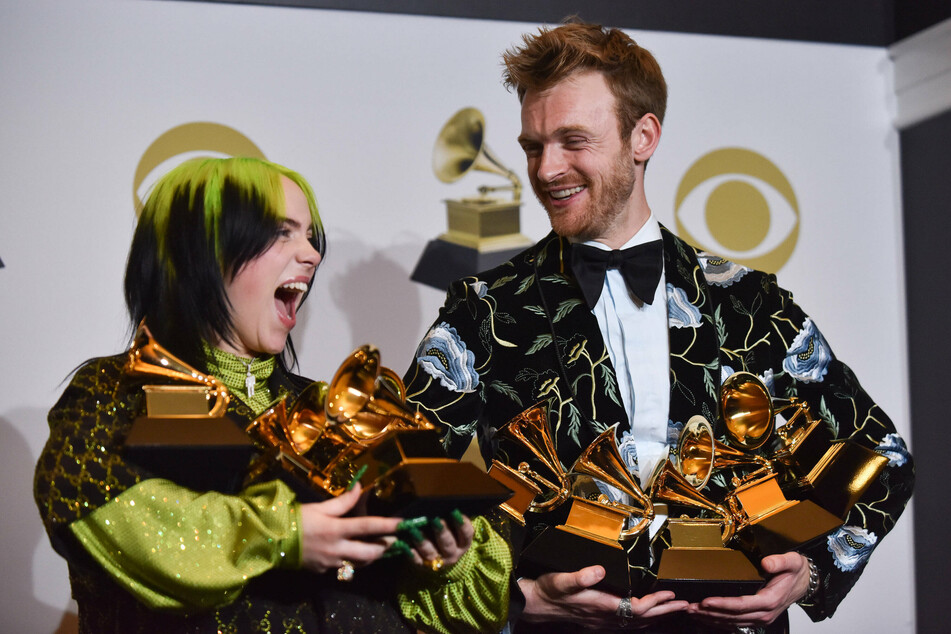 Dream Team: Billie Eilish and Finneas at last year's Grammy Awards where they bagged the top four awards in one night.