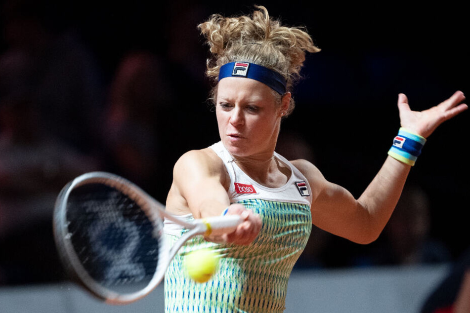 Siegemund beim WTA-Turnier in Stuttgart.