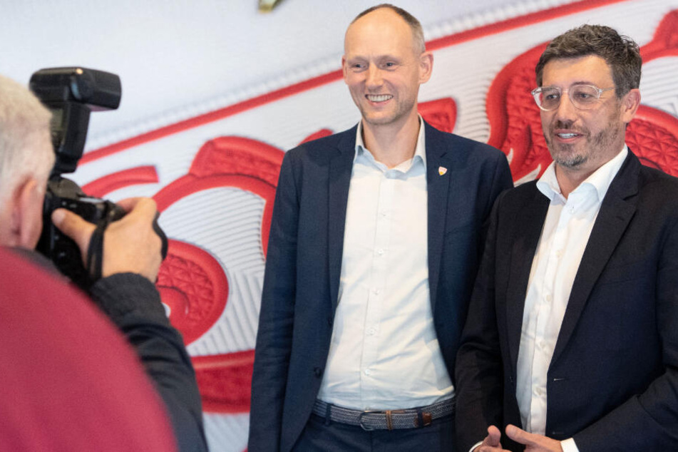 Schwer zu sagen, wer von den beiden den besseren Eindruck machte: Christian Riethmüller (l.) und Claus Vogt (r.) wollen Präsident des VfB Stuttgart werden.