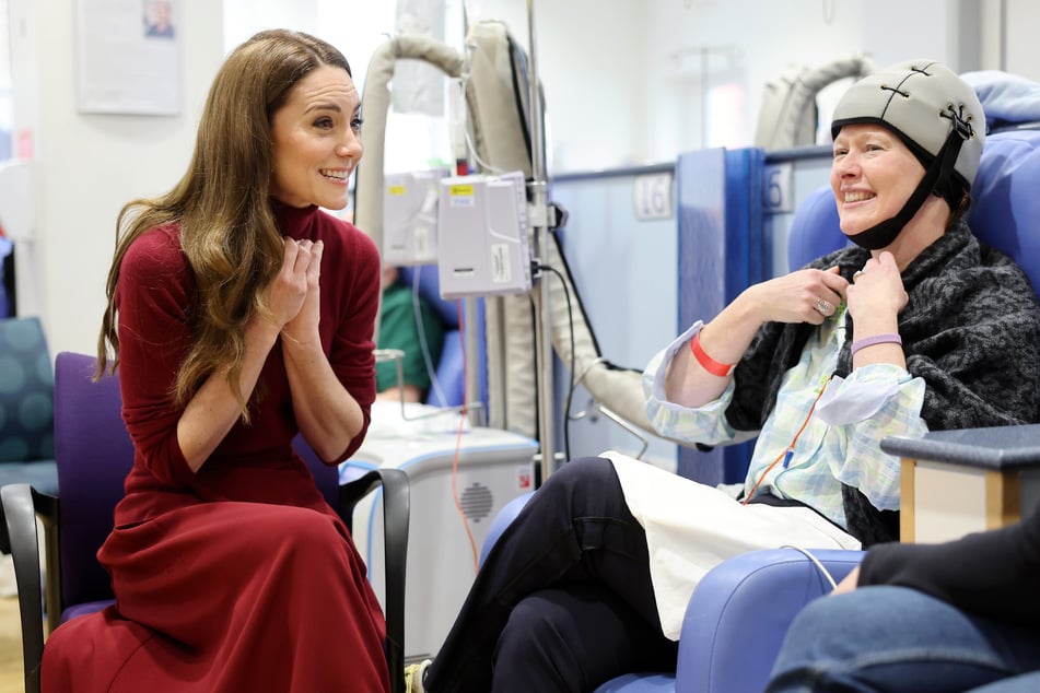 Prinzessin Kate besuchte das Royal Marsden Hospital und sprach mit Krebspatienten.