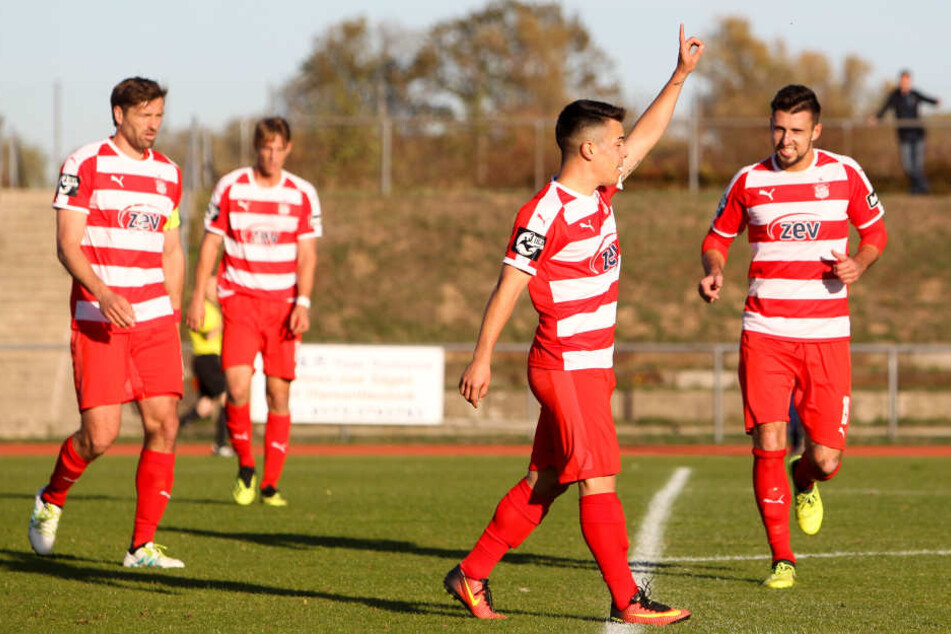 Auch der FSV hat Grund zum Jubeln: Sie ereichten das Viertelfinale des Sachsenpokals.