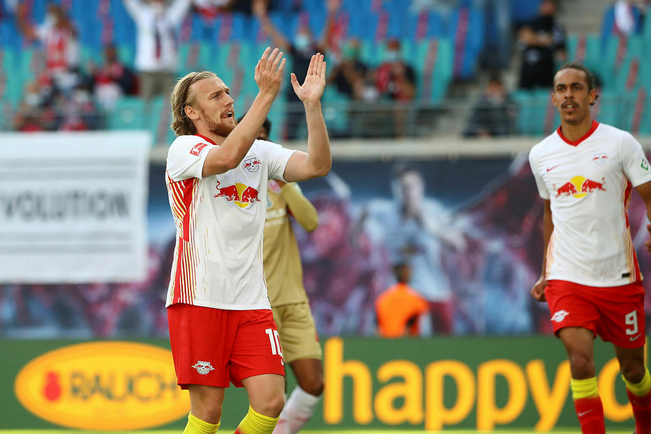 Emil Forsberg von RB Leipzig hat mit dem Klub große Ziele.