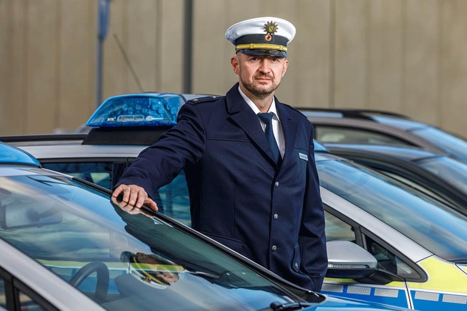 Der neue Chef der Verkehrspolizeiinspektion, Gerald Baier (40), freut sich auf die neue Herausforderung.