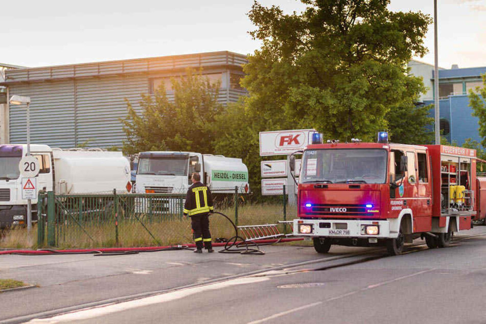 Mit vereinten Kräften war der Brand innerhalb von 45 Minuten gelöscht.
