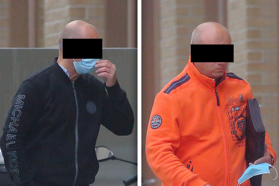 Die beiden Kumpel Olaf A. (54, l.) und Karsten S. (42) klauten gemeinsam Technik aus einem Lager in Pieschen.