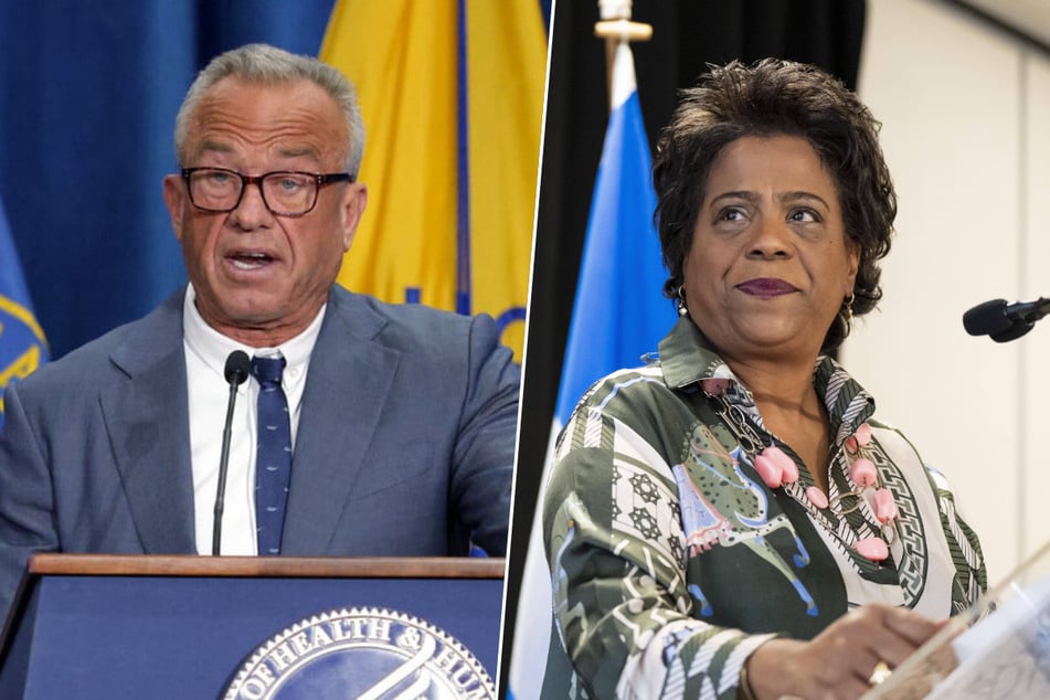 Canada's Health Minister Marjorie Michel (r.) is being praised for saying Ottawa "cannot trust" the US as a reliable source on vaccines and health data.