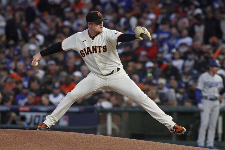 Logan Webb struck out 10 batters in the Giants' game one win over the Dodgers.