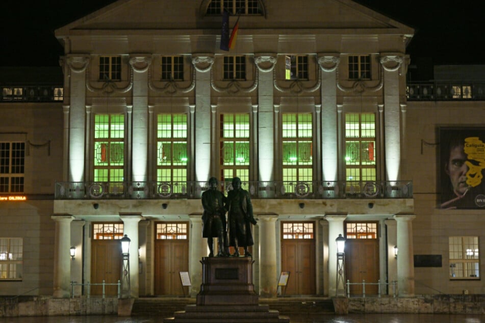 Auch im Deutschen Nationaltheater Weimar bleibt am Samstagabend das Licht aus.