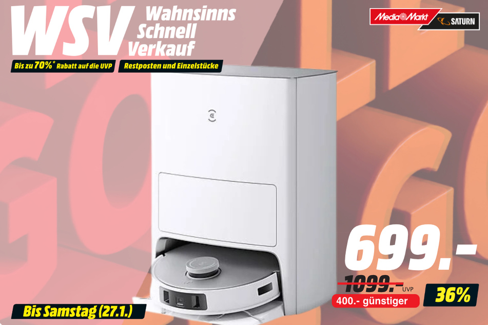 Ecovacs-Saugroboter für 699 statt 1.099 Euro.