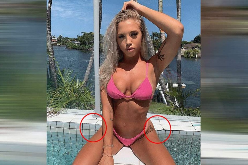 Warum biegen sich denn an Tammy Hembrows Hüften die Fliesen?